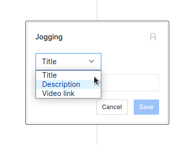 Action Select Property